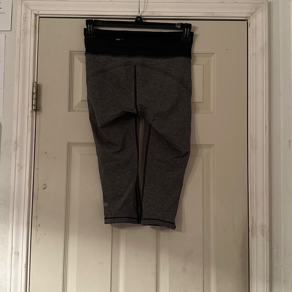Grey and Black Lululemon Leggings.